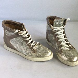 Jimmy Choo Tokyo Hi Top Sparkle sneakers